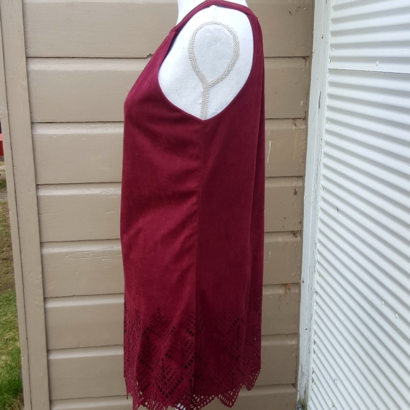 Rue21 | Burgundy Faux Suede🌻Boho Dress👗 - Picture 3 of 7